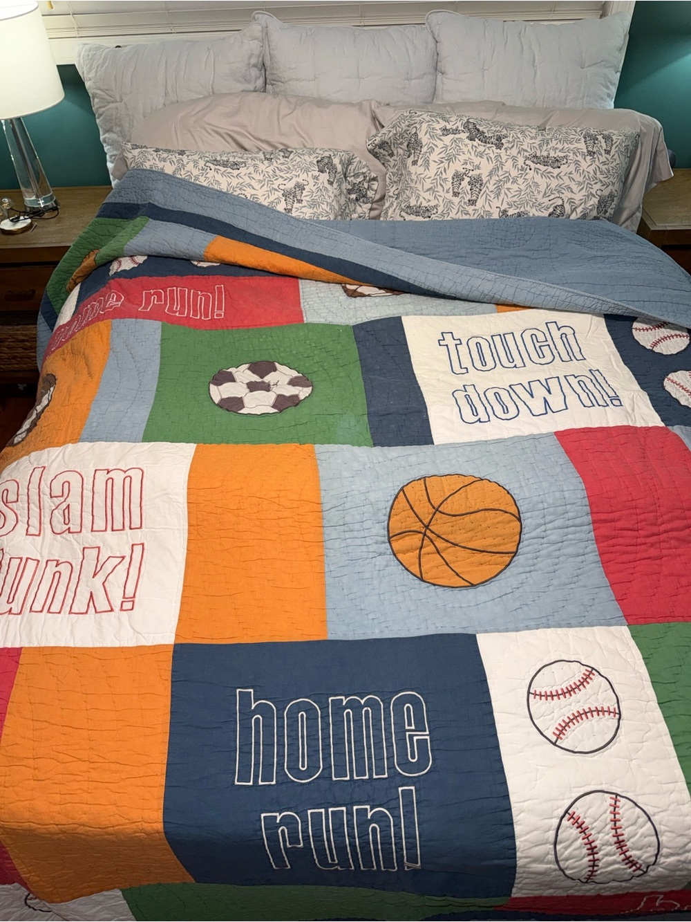 The Company Store sports quilt
